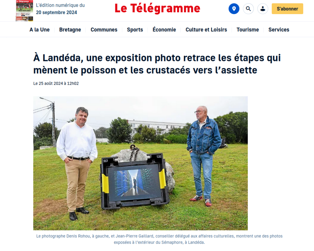 Exposition "De la mer à l'assiette" au sémaphore de Landéda